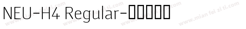 NEU-H4 Regular字体转换